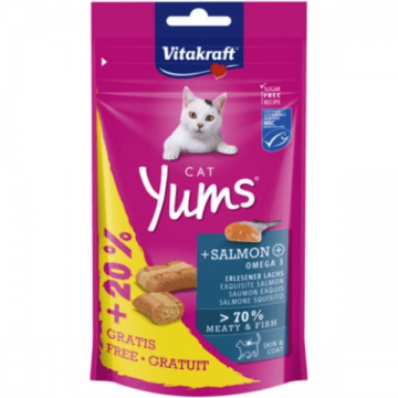 Recompense pentru pisici Vitakraft Yums Somon 48g PROMO