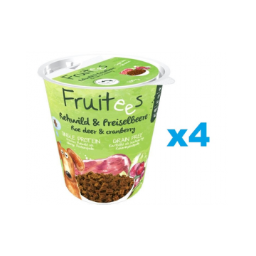 BOSCH Fruitees Snack recompense moi caini 4x200 g caprioara si merisor