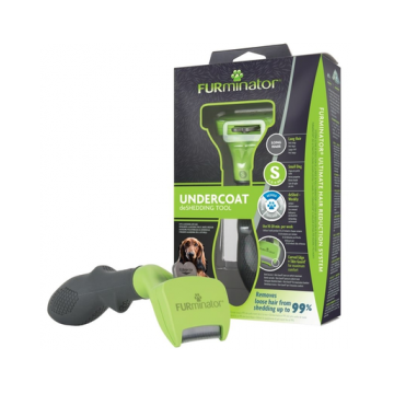 FURMINATOR Undercoat DeShedding, perie pentru caini de talie mica cu parul lung