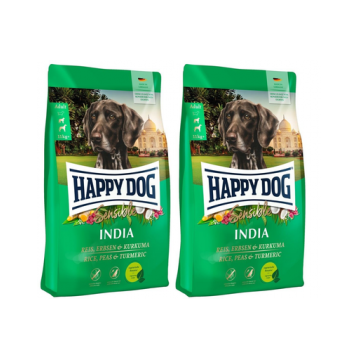 HAPPY DOG Sensible India 20 kg (2x10 kg) hrana vegetariana pentru caini, cu orez