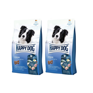 HAPPY DOG Supreme Fit&VItal Junior 2 kg (2x1 kg) hrana catelusi