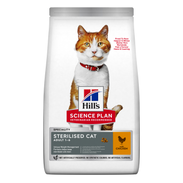 HILL'S SCIENCE PLAN Adult Sterilised, Pui, hrană uscată pisici sterilizate, 1.5kg