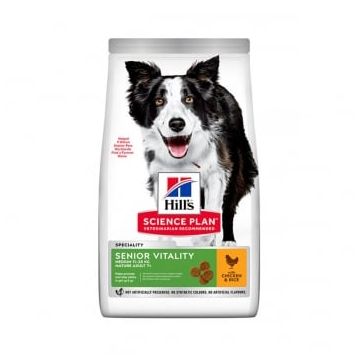 HILL'S SCIENCE PLAN Senior Vitality 7+, M, Pui, hrană uscată câini senior, 2.5kg