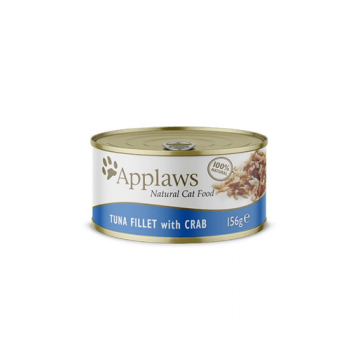 APPLAWS Cat Conserve hrana umeda pisicia, cu ton si crab 72 x 156 g