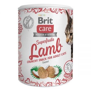 Brit Care Cat Snack Superfruits Lamb, 100 g de firma originala