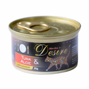 Conserva Hrana Umeda DESIRE Ton File si Aloe in Gelatina 85g