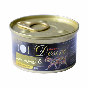 Conserva Hrana Umeda DESIRE Ton File si Ansoa in Gelatina 85g