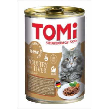 Conserva hrana umeda Tomi pisica cu Pui, 400 g