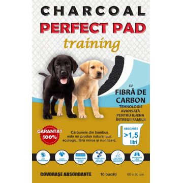 Covorase absorbante cu Carbune Activ CHARCOAL PERFECT PAD 90x60cm, 10Buc ieftin