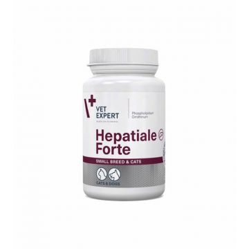 Hepatiale forte small breed cats 170 mg - 40 capsule twist off ieftin