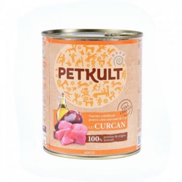 Hrana umeda Petkult Adult cu curcan 800 g