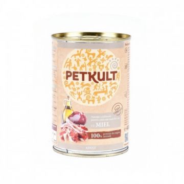 Hrana umeda Petkult Adult cu miel 400 g