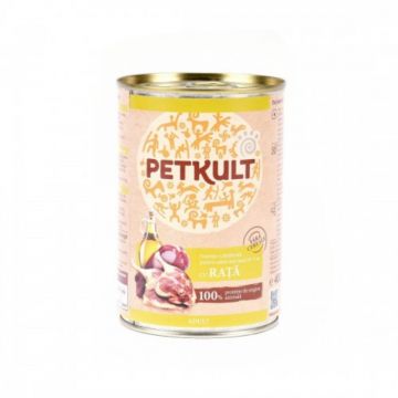 Hrana umeda Petkult Adult cu rata 400 g