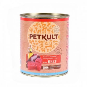 Hrana umeda Petkult Junior cu Vita 800 g