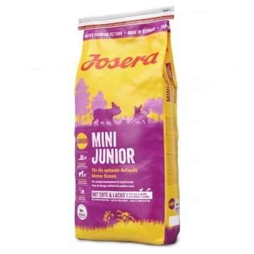 JOSERA Mini Junior, XS-S, Rață și Somon, hrană uscată câini junior, 15kg