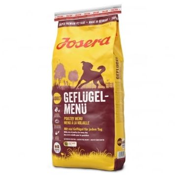 JOSERA Poultry Menu, XS-XL, Pasăre, hrană uscată câini, 15kg