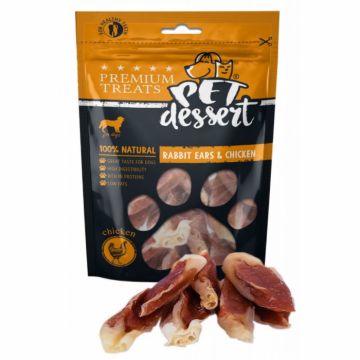 Pet s Dessert Rabbit Ears Chicken, 80 g