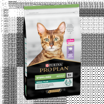 Purina PRO PLAN STERILISED OPTIRENAL cu Curcan 10 kg