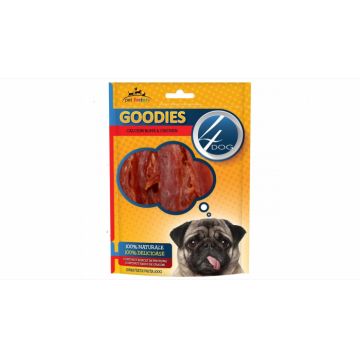 Recompense 4DOG Goodies Duck Jerky Tenders 100g ieftina