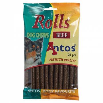 Recompense pentru caini Antos Rolls Beef 20 bucati