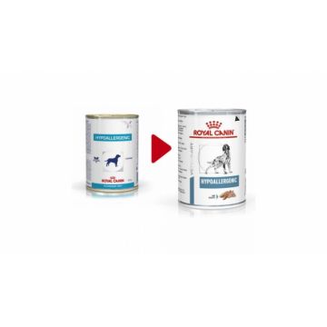 Royal Canin Hypoallergenic Dog conserva 400 g ieftina