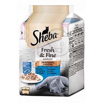 Sheba Mini, Selectii de Peste 6x50g la reducere