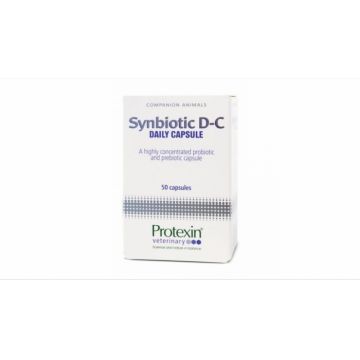 Synbiotic D-C pentru caini si pisici, 50 Capsule