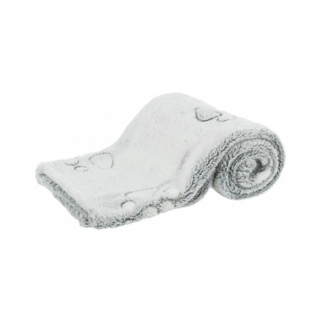TRIXIE Nando, patura de plus gri deschis pentru caine sau pisica 75x50cm
