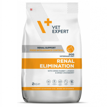 4T Dieta Veterinara Renal Elimination Dog, Vetexpert, 2 Kg la reducere