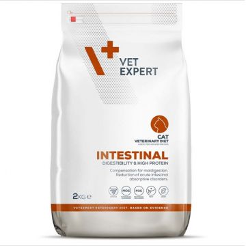 4T Veterinary Diet Intestinal Cat VetExpert, 2 kg la reducere