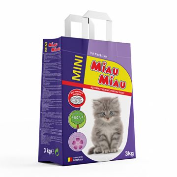 Asternut igienic bentonita, Miau Miau cu Lavanda, 3 kg ieftin