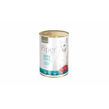 Conserva hrana umeda Piper Cat Sterilised, Ton 400 g la reducere