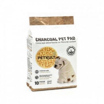 Covorase absorbante pentru caini Petkult Charcoal 60X60 cm