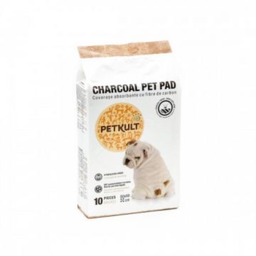 Covorase absorbante pentru caini Petkult Charcoal 60X90 cm