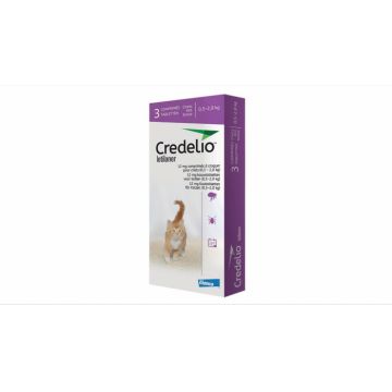 Credelio 12 mg pisici (0.5 - 2 kg) - 3 tablete de firma original