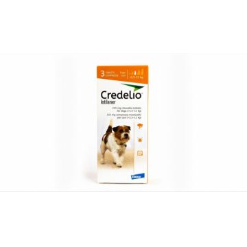 Credelio 225 mg caini (5.5 - 11 kg) - 3 tablete