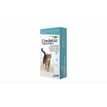 Credelio 48 mg pisici (2 - 8 kg) - 3 tablete de firma original