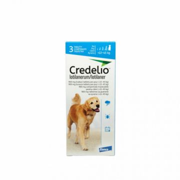 Credelio 900 mg caini (22 - 45 kg) - 3 tablete