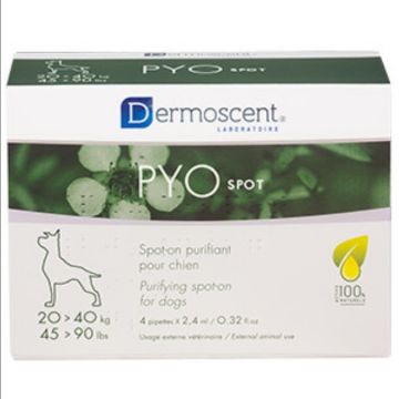 Dermoscent Pyo Spot Caine 20-40 kg - 4 pipete la reducere