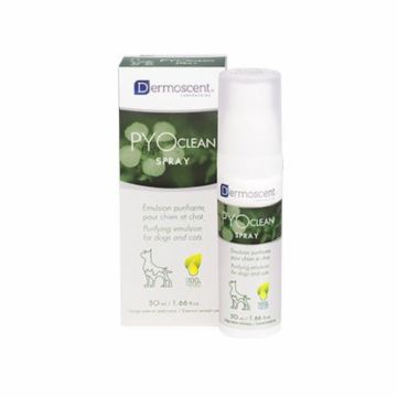 Dermoscent Pyoclean Spray pentru caini si pisici, 50 ml de firma original