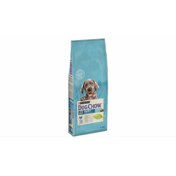 Dog Chow Puppy Large Breed cu Curcan 14 kg