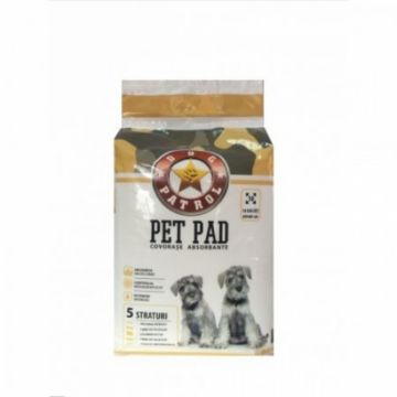 Dog Patrol Pet Pad Benzi Adezive 60 x 60 cm, 10 buc