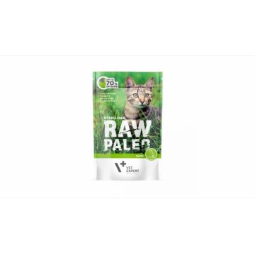 Hrana umeda pentru pisici sterilizate, RAW PALEO CAT, carne de vanat, 100 g ieftina