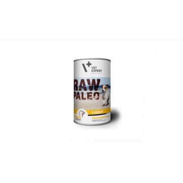 Hrana umeda, RAW PALEO Light, adult, Curcan, 400 g