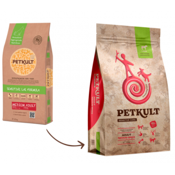 Petkult Medium Adult Sensitive MielOrez 12kg