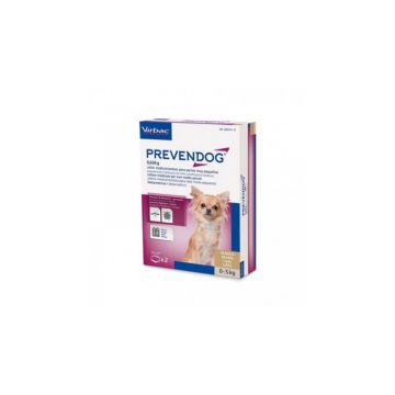 Prevendog zgarda antiparazitara pentru caini talie mica 0-5 kg - 35 cm 2 bucati