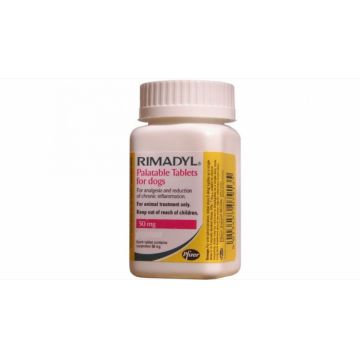 Rimadyl 50 mg, 20 tablete palatabile la reducere