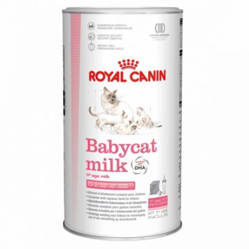 Royal Canin Babycat Milk - Lapte praf pentru pisici cu biberon si tetina - 300 g la reducere