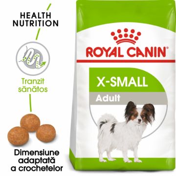 Royal Canin X-Small Adult, hrana uscata caini, 500 g ieftina