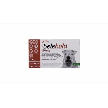 Selehold pentru caini 120 mg ml (10.1 - 20 kg), 3 x 1 ml ieftina